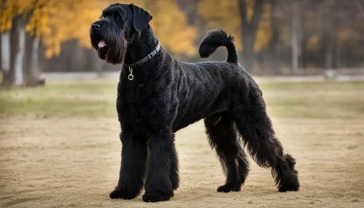 Male Black Russian Terrier Potty Training Behavior​